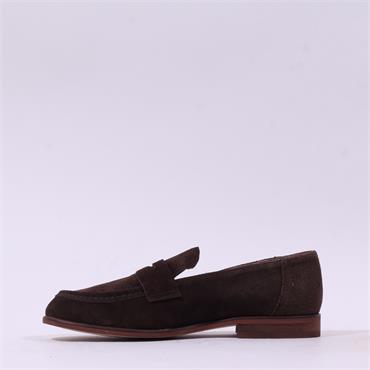 Wonders Plustac Classic Penny Loafer - Brown Suede
